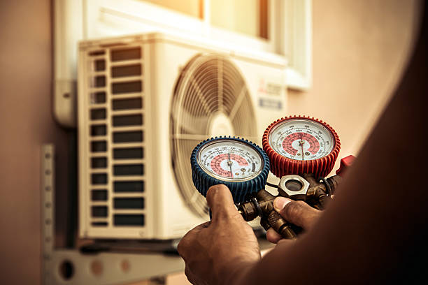 Professional Air Conditioning Service technician working in Succasunna, NJ